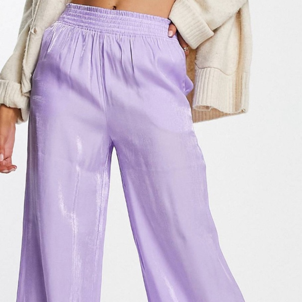ASOS Metallic Lavender Pants